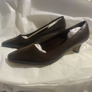 Marrisa Shoes 7W Low Heels Size 12W Women Dark Brown